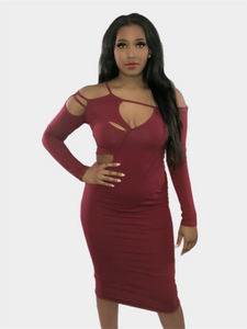 Heaven Dress( Burgundy)